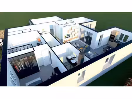 terrain avec maison neuf à vendre
