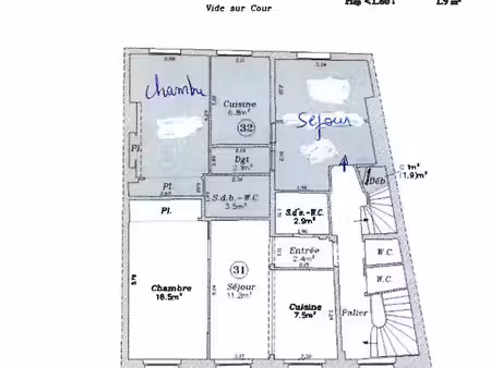 vente appartement 2 pièces 41.3 m² à paris 10ème (75010)  410 000 €