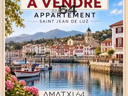 vente appartement 5 pièces 76 m² à saint-jean-de-luz (64500)  450 000 €