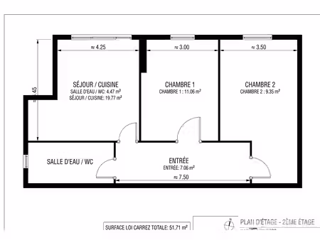 appartement 3 pièces pour investissement