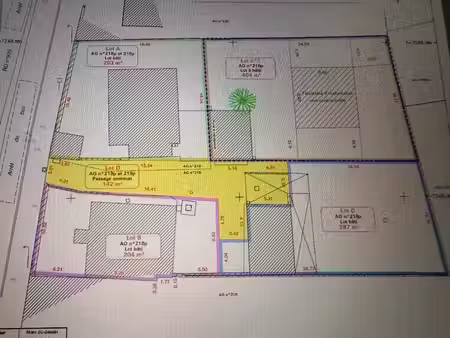 vente terrain 287 m² à le coudray (28630)  74 500 €