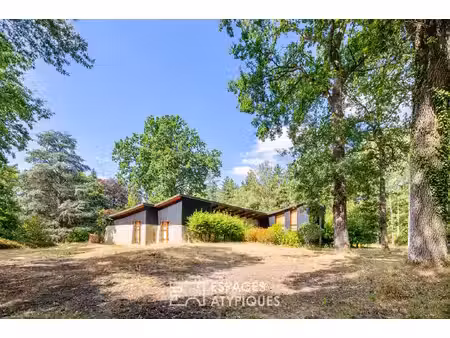 maison d'architecte des années 70 au coeur d'un domaine boisé