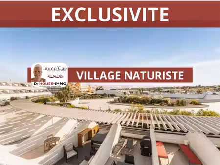 immo'cap - port ambonne au village naturiste - appartement 45.8 m2 au sol - chambre separe