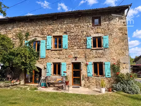 maison de village en pierre avec jardin