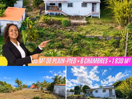 6 chambres & grand terrain — maison plain-pied 135 m² sur 1 8