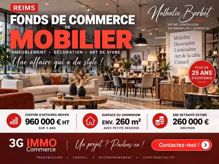 vente fonds de commerce equipement maison à reims
