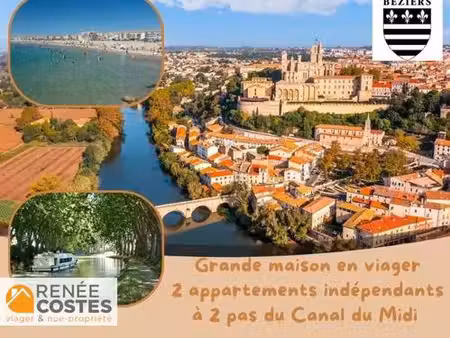 vente en nue propriété - f65-h67 ans - beziers (34500)