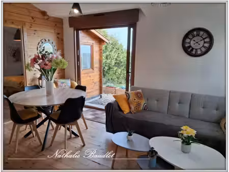 chalet en bois 3 pièces avec vue imprenable sur la campagne