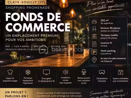 vente locaux professionnels à claye-souilly (77410)  370 000 €