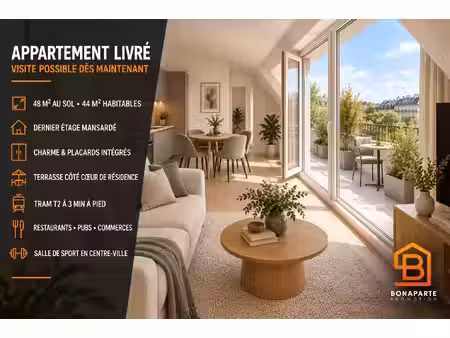 vente appartement 1 pièce 48 m² bezons (95870)