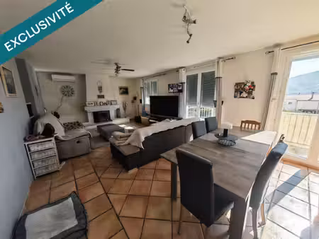 duplex de 147 59 m² — 5 chambres  terrasse  balcon et deux garages