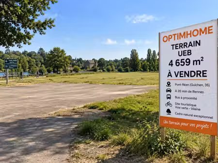 terrain à vendre – pont-réan / guichen – 4 659 m² – zone ueb