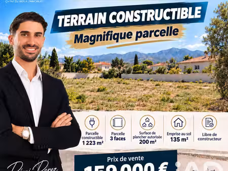 terrain à bâtir à théza (66200)