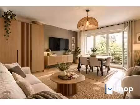 lumineux 3 pièces de 64 m² avec terrasse plein sud & box