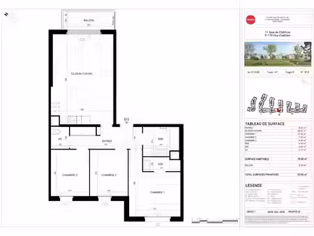 location appartement 4 pièces 79 m² à viry-chatillon (91170)  1 313 €