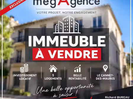 immeuble de rapport – 5 appartements loués