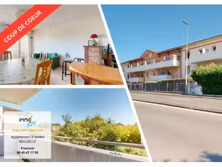 vente appartement 3 pièces 56 m² beauzelle (31700)