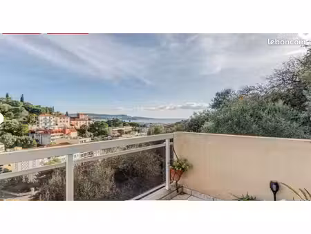 nice fabron – t2 meublé avec vue mer et 2 terrasses