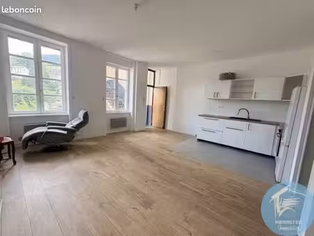t3 78 m² entièrement rénové – 2 chambres – tarare centre – 134 000