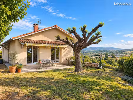lozanne - maison 185 m² - 5 chambres - vue panoramique -gare à pied