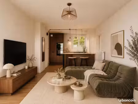 t2 bis entièrement rénové – 52 m² – balcon – garage – cave – dpe c