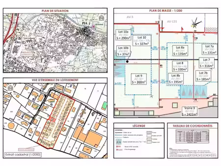 vend terrain 330m² pia 66380
