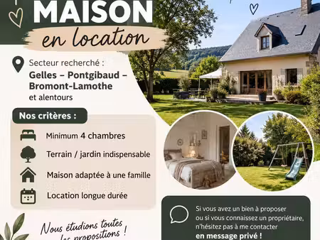 recherche maison a louer