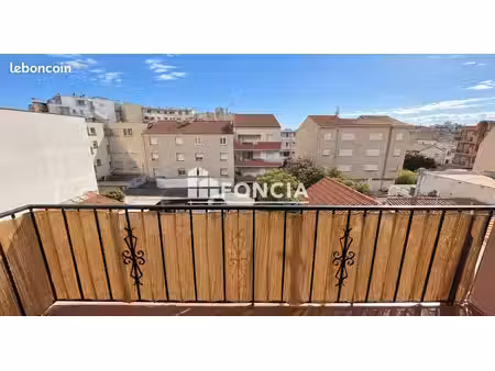 canet plage centre – t2 43 m² – 3ᵉ et dernier étage – balcon – à 1 min de la plage