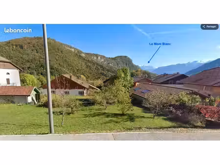 terrain 540 m² – vue mont-blanc – pouilly-saint-jeoire