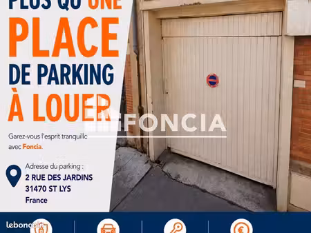stationnement 12m² à louer 100 - saint lys 31470