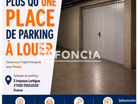 stationnement 10m² à louer 110 - toulouse 31500