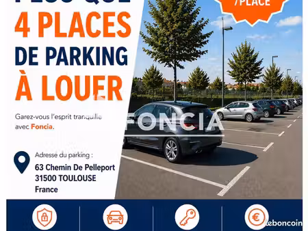 stationnement 12m² à louer 35 - toulouse 31500