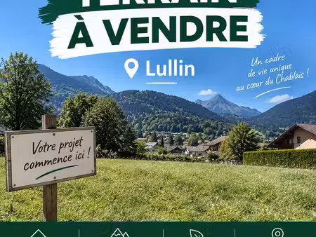 lullin - terrain 910 m² avec vue dégagée