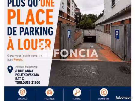 stationnement à louer 78 - toulouse 31200
