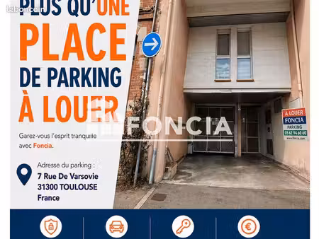 stationnement 10m² à louer 95 - toulouse 31300