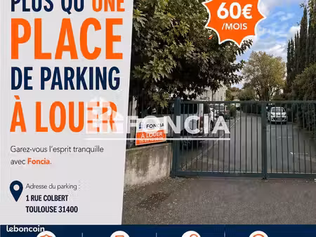 stationnement 10m² à louer 60 - toulouse 31400