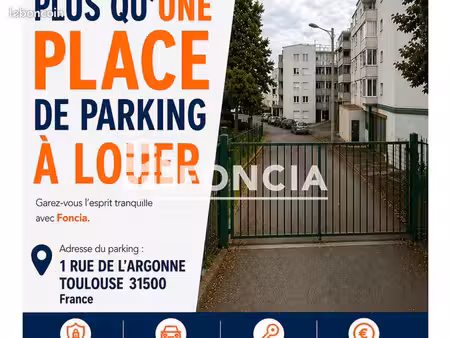 stationnement 10.9m² à louer 67 - toulouse 31500