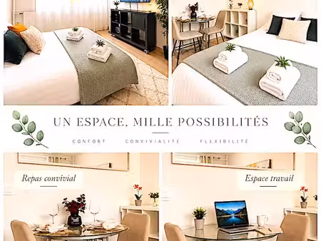 ◊ coquet studio meublé - genève 15 min