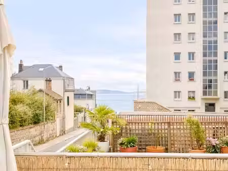 appartement meublé 75 m² à sainte-adresse - vue mer  terrasse et jardin privatif