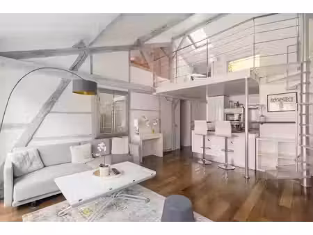 location meublée duplex 2 pièces 59 m² à paris 2ème (75002)  2 500 €