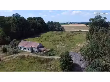 vends maison à rénover 190m² sur terrain plat 9700m² cœur saint-aubin-routot