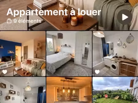 appartement t2 meublé 45 m2 avec jardin