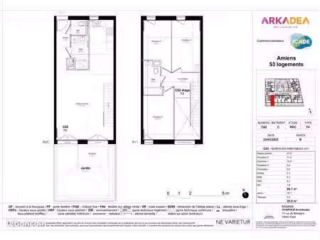 à vendre – maison t4 duplex avec jardin à amiens