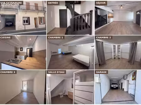 ? maison de village t5 avec grand garage – villelaure (84530)