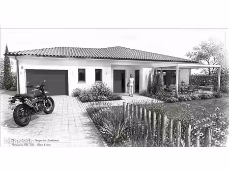 projet de construction d'une maison 88 m² avec terrain à dommartin (01)
