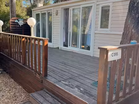 opportunité rare (sans droits d'entrée) — mobil-home irm 3 ch + coffre de rangement sur re