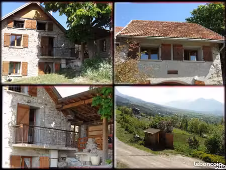 magnifique t2 50m2  ferme rénovée  vue panoramique sur lac de serre-ponçon près de la stat