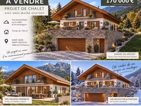 projet de chalet avec gros œuvre existant