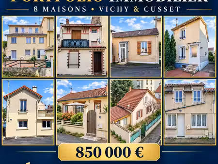 portefeuille immobilier de 8 maisons – vichy / cusset – vente globale