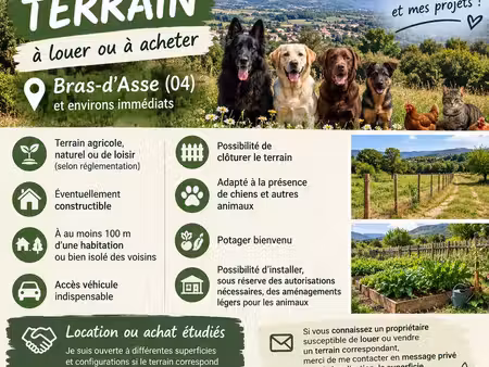 recherche terrain agricole/loisir